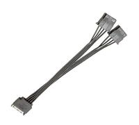 PLCPDM Câble D'extension d'alimentation 15pin Mâle À 2/1 Big 4pin Adaptateur Féminin pour Les Disques Durs De L'