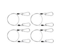 PLCPDM Câbles De Sécurité Polyvalents en Acier Inoxydable 4 Pièces Équipement Voyage Adapté Meubles D'extérieur Outil Jardin Câble Sécurité Extérieur Anticorrosion