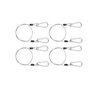 PLCPDM Câbles De Sécurité Polyvalents en Acier Inoxydable 4 Pièces Équipement Voyage Adapté Meubles D'extérieur Outil Jardin Câble Sécurité Extérieur Anticorrosion