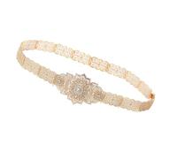 PLCPDM Ceinture creuse du Caucase russe pour les spectacles de scène de mariage Ceinture de taille en Ceinture traditionnelle marocaine pour robe réglable de mariée