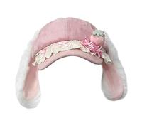 PLCPDM Chapeau de visière d'oreille lapin anime Chapeau octogonal en coton confortable pour vêtements de printemps d'automne et objets scène de costumes d'événement cosplay Anime avec visière