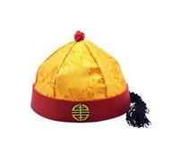 PLCPDM Chapeau traditionnel des empereurs chinois pour événement costumé, tissu en soie, palais Prince Tangzhuang, accessoires de costume, chapeau, Costume Oriental de l ' empereur