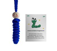 PLCPDM Chenilles Vertes Au Crochet Anti-Stress Faites À Main Anti-Stress Carte Accessoire pour Le Soutien des Émotions