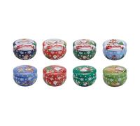 PLCPDM Cire De Mélange De Soja Bougie De Noël Décoration De Maisons De Vacances Coffret avec 8 Heures De Combustion Et Parfums De Festival Bougie Parfumée De Vacances