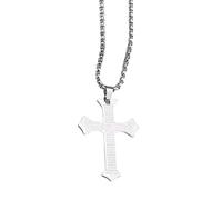 PLCPDM Collier de croix des écritures espagnoles symbolisant la foi et en alliage protecteur pour un usage quotidien ou des cérémonies religieuses, bijoux de styles uniques