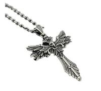 PLCPDM Collier pour homme design unique en forme de crucifix en alliage réglable pour de confort symbolise la profondeur culturelle et l ' expression quotidienne bijoux minimalistes