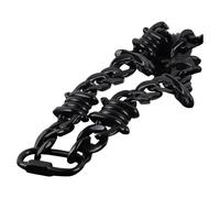 PLCPDM Collier ras du cou barbelé en acrylique avec pendentif en forme d'épines pour homme et femme, style hip-hop, punk, accessoire unisexe