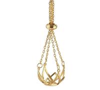PLCPDM Collier Vide Porte-Pierre Perles Cage en métal chaîne Corde Pendentif Filet Collier Bijoux Accessoire Bricolage Fabrication de Bijoux Base Vide