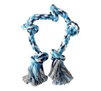 PLCPDM Corde à mâcher lavable à 5 nœuds pour chien en coton tressé agressif pour nettoyer les dents