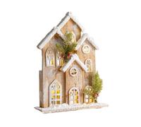 PLCPDM Décoration de Maison de Noël éclairée par USB, D | Décoration d ' hiver de table recouverte de neige, lueur chaude, pour exposition, conception unique incluse