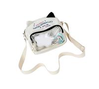 PLCPDM D'étudiant Transparent Inspiré De L'anime Contemporain Bandoulière Ergonomique Avec Sangle Réglable Pour Une Utilisation Quotidienne Sur Le Campus Collection Vitrine Transparente