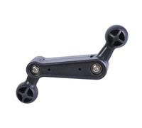 PLCPDM Double tête sphérique 17 mm Bras pivotant Fixation de support mobile facile à utiliser pour support de téléphone de voiture et accessoires d'éclairage vidéo
