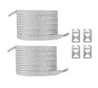 PLCPDM Élastique Métallique Scintillante Et Non Attachez Les Lacets String Avec Un Fermoir En Métal Caché Pour Les Sports Courir Des Chaussures Décontractées Adultes Époustouflants