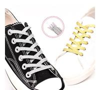 PLCPDM Élastique Métallique Scintillante Et Non Attachez Les Lacets String Avec Un Fermoir En Métal Caché Pour Les Sports Courir Des Chaussures Décontractées Adultes Époustouflants