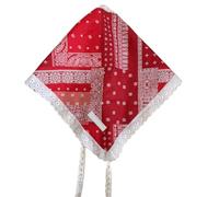 PLCPDM Élégant bandana floral Cottagecore pour fête pour spectacles de scène, impressions fines, foulard, foulard pour cheveux