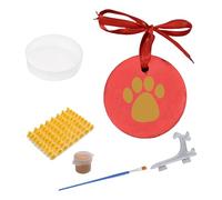PLCPDM Empreintes de pattes d'animaux de compagnie avec cet ensemble facile à utiliser avec de l'argile sûre et une option d'affichage élégante