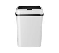 PLCPDM Energy Efficient Automatic Waste Bin Without Touch Operations High Capacity ABS Indoor Use Kitchen Trash Can