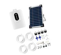 PLCPDM Ensemble d ' aérateur avec 4 compresseurs d ' air et Batterie de Secours de 6 000 mAh pour Une oxygénation de Jour et de Nuit, 72 Fois, Installation Facile pour réservoirs de Poissons et