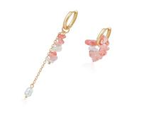 PLCPDM Ensemble De Bijoux En Alliage Minimaliste Élégant Avec Collier Et Boucles D'oreilles En Rose Écrasé Pour Des Occasions Décontractées Ou Formelles Ensemble D'accessoires Simple Et