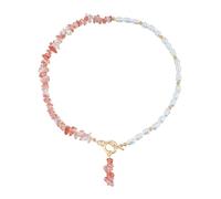 PLCPDM Ensemble De Bijoux En Alliage Minimaliste Élégant Avec Collier Et Boucles D'oreilles En Rose Écrasé Pour Des Occasions Décontractées Ou Formelles Ensemble D'accessoires Simple Et