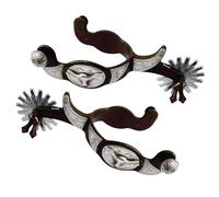 PLCPDM Éperon de vache avec Rowel en métal - Décoration pour homme et femme
