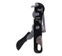 PLCPDM Équipement professionnel d'escalade descendeur pour corde de 10 à 12 mm auto-freinage, pince de serrage, mousqueton, dispositif d'assurage, dispositif d'arrêt auto-freinant, mousqueton