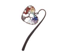 PLCPDM Ethereal Moon & Tree Metal Page Keeper Portable Alloy Suitable for Various Book Formats Metal Alloy Reading Accessory