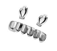 PLCPDM Grillzs multifonction en cuivre unique avec bouche creuse - Accessoires de costume adaptés pour une installation facile - Ensemble de grillzs de fête, C, Comme décrit, Comme décrit.