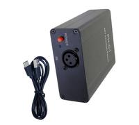 PLCPDM High Sensitivity Condenser Mics Metal Construction 48V Phantoms Power Rechargeable for Podcast Interviews High Sensitivity Podcasting Microphones