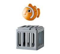 PLCPDM Jouet de coulant pour, Jouet en Cage avec Figurine d ' Animal, améliore Les compétences de Natation, Jeu de Chasse trésor, plongée sous-Marine sauvée pour Les