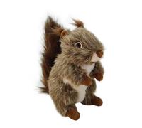 PLCPDM Jouet en peluche pour chien en forme d'écureuil pour réduire le bruit, divertissement interactif résistant aux morsures avec couineurs amovibles pour soulager le stress du chiot