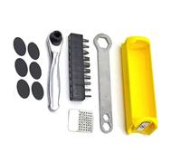 PLCPDM Kit De Réparation Magnétique pour Vélos avec Boîtes À Outils Compactes De Rangement Cachées Comprenant des Clés Réglables Et des Organisateurs Internes Solution De Stockage Essentielle pour Le