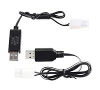 PLCPDM Le Chargeur USB Batterie NiMh/NiCd 4.8V 200mA Emballe Le Câble Chargement USB Jouet Électrique Prise KET-2P