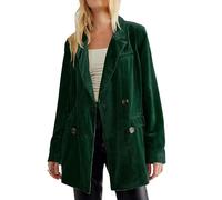 PLCPDM Léger et Confortable pour rétro boutonné Revers Ouvert sur Le Devant Couleur Unie avec Poches pour décontracté Couleur Unie Ourlet Fendu Costume de Travail de Bureau