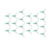 PLCPDM Ligne De Pêche Bifurcation Spatiale Pivote 8 Anneaux en Forme De Contacteur pour Double Crochet Séparateur De sous-Ligne Matériel De Pêche 10/20 Pièces