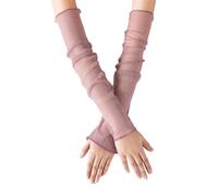 PLCPDM Lot de 2 manchons de bras en soie glacée pour la conduite, le cyclisme, le sport, la protection, les vélos, la protection, les réchauffeurs légers à la mode