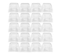 PLCPDM Lot de 20 touches de clavier mécaniques rétroéclairées en cristal transparent pour commutateurs Gateron