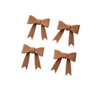 PLCPDM Lot de 4 décorations de Noël en tissu artisanal pour sapin de Noël