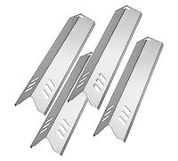PLCPDM Lot de 4 plaques chauffantes en acier inoxydable pour tentes, plaques chauffantes, pièces de rechange pour plaque de gril, bouclier en acier inoxydable, aromatisateur, brûleurs de flamme