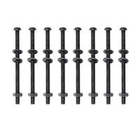 PLCPDM Lot de 8 vis de cage de frein en acier carbone haute durabilité pour remorque, freins à ressort, chambre de frein pneumatique, vis de réparation