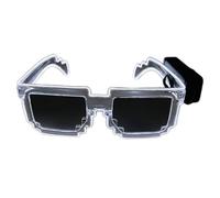 PLCPDM Lunettes De Soleil Lumineuses Tendance Avec Verres LED Réfléchissants Pour Concerts Carnavals Et Accessoires De - Lunettes De Soleil Glow Eyewear Party