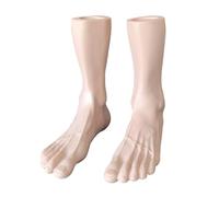 PLCPDM Mannequin de pied imprimé pratique pour le merchandising visuel référence artistique texture osseuse naturelle fond robuste pieds artificiels en PVC pour référence artistique