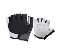 PLCPDM Mitaines Durables pour Hommes Gants en Cuir Laine Demi-Doigt Sports De Plein Air pour Les Amateurs Fitness Gants Vélo Antichocs Paquet 2