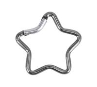 PLCPDM Mousqueton de Verrouillage en Alliage d ' Aluminium, Crochet pour Porte-clés, Clips de randonnée, Clip de Verrouillage avec étoile à Cinq Branches à Ressort