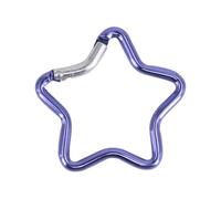 PLCPDM Mousqueton de Verrouillage en Alliage d ' Aluminium, Crochet pour Porte-clés, Clips de randonnée, Clip de Verrouillage avec étoile à Cinq Branches à Ressort