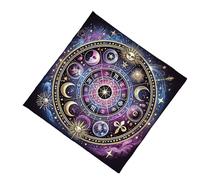 PLCPDM Nappe De Tarots Soleil Et Lune Astrologie Autels Carte Divination Tapisserie Table Fourniture Sorcellerie Carte Tarots D