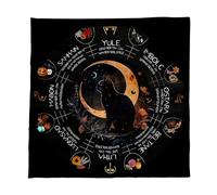 PLCPDM Nappe en Velours Élégante Tapis De Divination Portables avec Œuvres d'art Mystiques pour Méditations Spirituelles Et Décoration La Maison Tapis Lecture Tarots Lavables