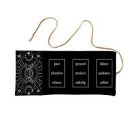 PLCPDM Organisateurs De Tarots Faits À La Main en Poly Lin Lavable Artistique Audacieux Compacts Pliables pour Oracles Et Cartes À Portables Organisateurs De Tarots