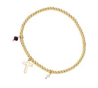 PLCPDM Perles dorées réglables en forme de croix - Bijoux légers pour sorties en station balnéaire - Accessoire de perles, One Size, Comme décrit