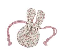 PLCPDM Petit sac à main multifonction doux pour la peau avec cordon de serrage et oreilles d'animaux floraux
